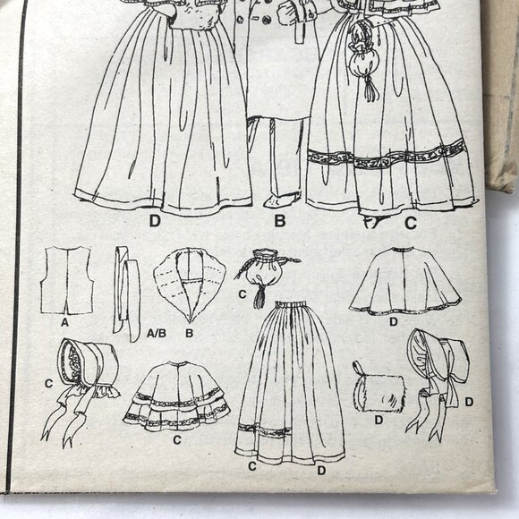 Simplicity Pattern #8910 - Christmas Carol 19th Century Costumes NWT - Picture 4 of 9